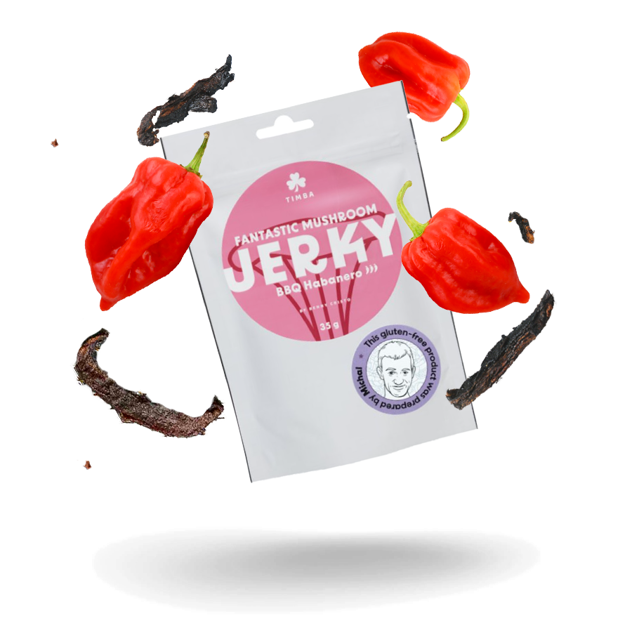 Fantastic Mushroom Jerky - BBQ Habanero Fantastic Mushroom Jerky - BBQ Habanero