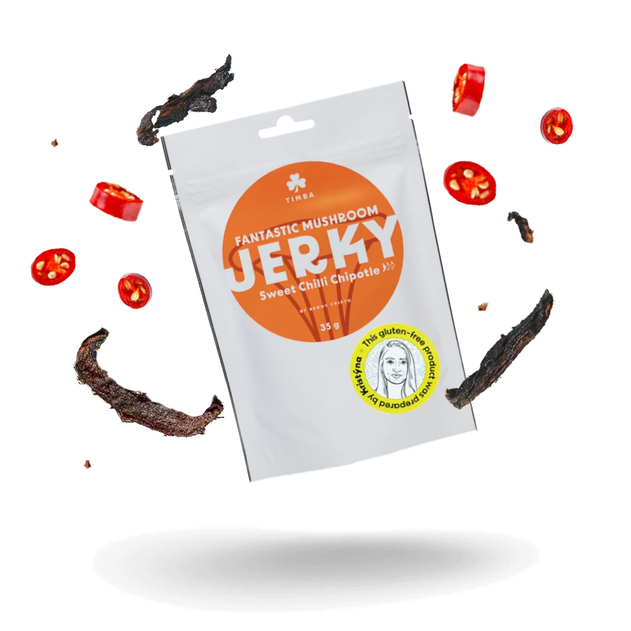 Fantastic Mushroom Jerky - Sweet chilli Chipotle Fantastic Mushroom Jerky - Sweet chilli Chipotle